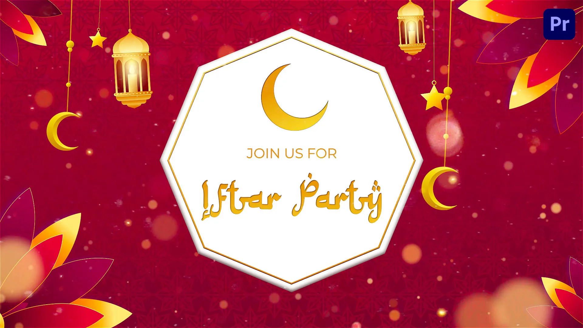 Celestial Ramadan Iftar Party Invite Video
